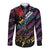 Custom Antigua & Barbuda Cricket Falcons Long Sleeve Button Shirt Through The Fire - Wonder Print Shop