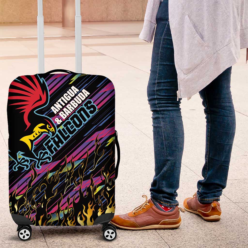 Antigua & Barbuda Cricket Falcons Luggage Cover Through The Fire - Wonder Print Shop