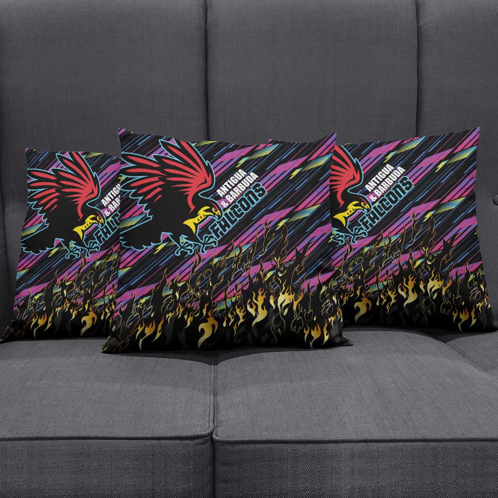 Antigua & Barbuda Cricket Falcons Pillow Cover Through The Fire - Wonder Print Shop