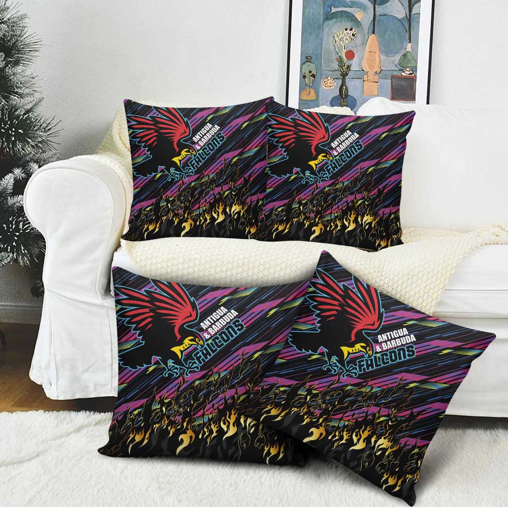 Antigua & Barbuda Cricket Falcons Pillow Cover Through The Fire - Wonder Print Shop