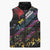 Custom Antigua & Barbuda Cricket Falcons Sleeveless Puffer Jacket Through The Fire - Wonder Print Shop