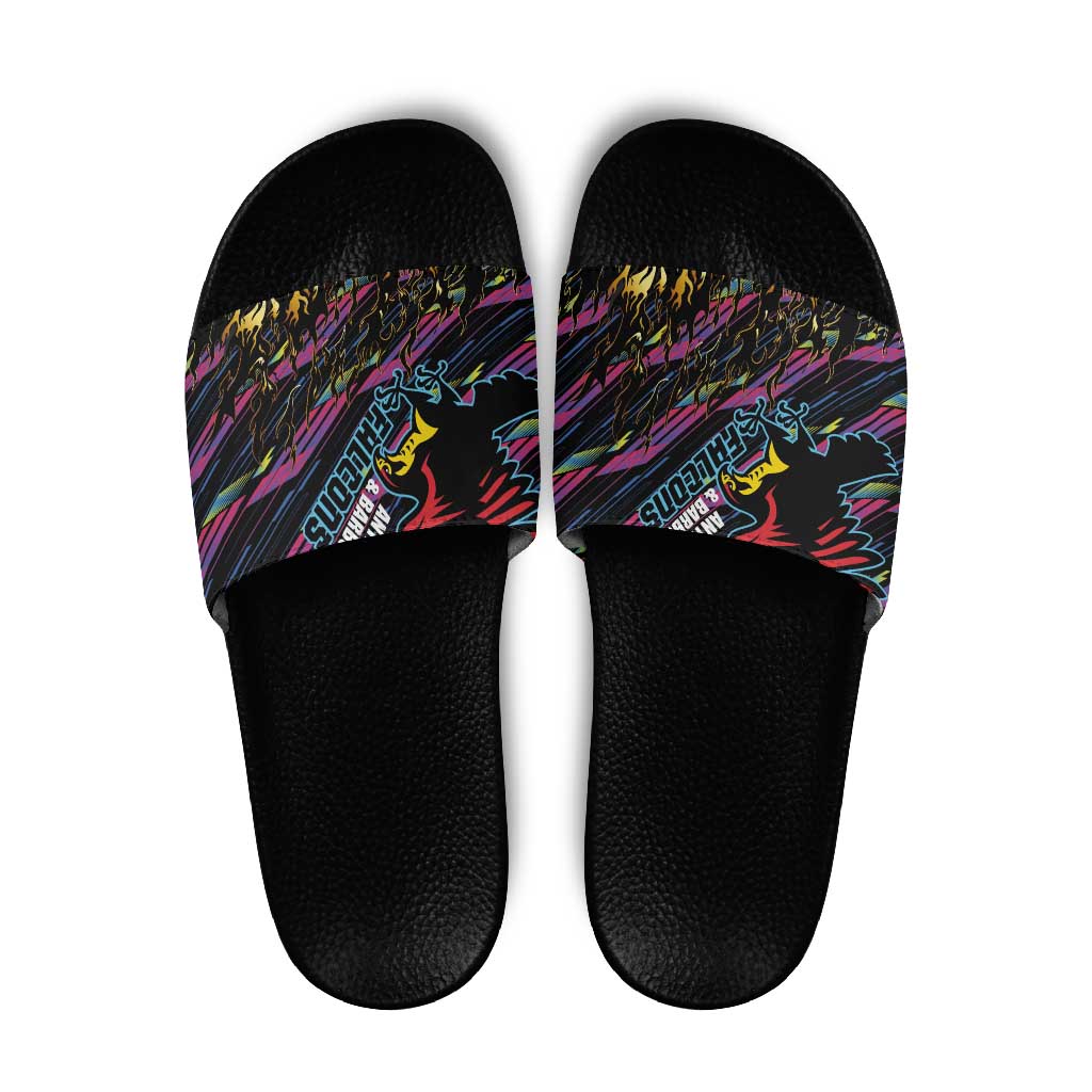 Antigua & Barbuda Cricket Falcons Slide Sandals Through The Fire - Wonder Print Shop