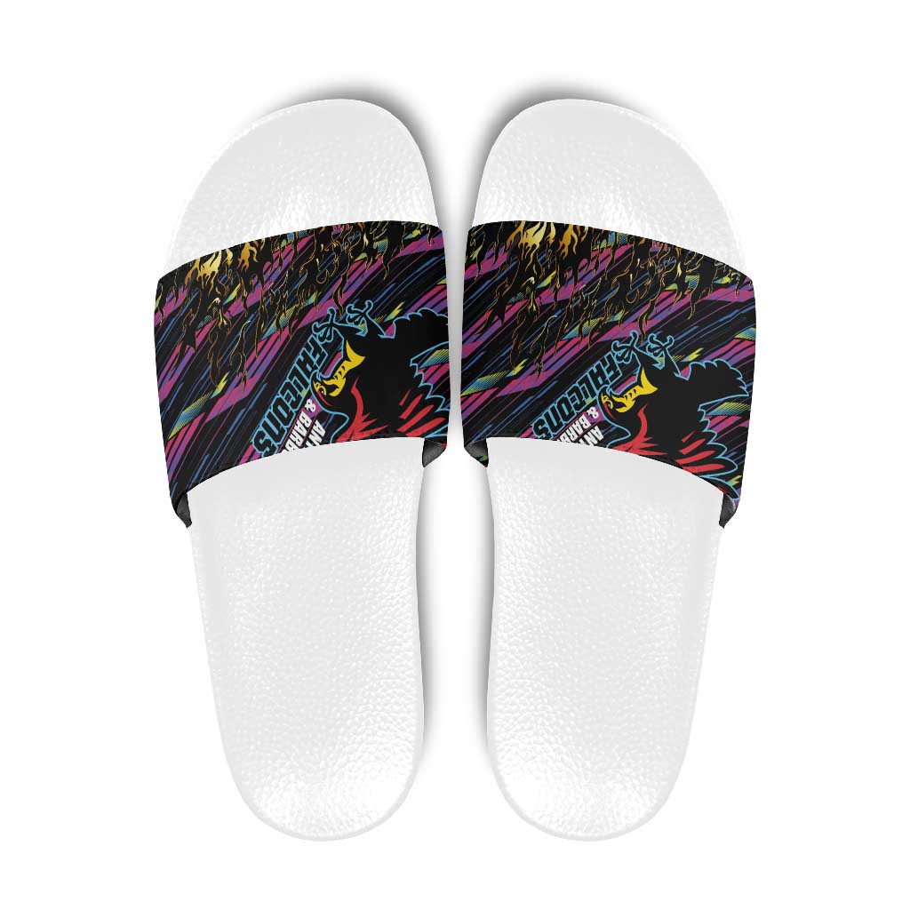 Antigua & Barbuda Cricket Falcons Slide Sandals Through The Fire - Wonder Print Shop