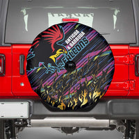 Antigua & Barbuda Cricket Falcons Spare Tire Cover Through The Fire - Wonder Print Shop