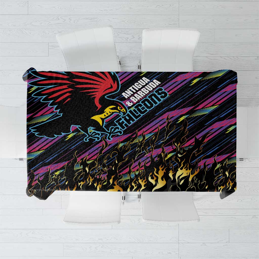 Antigua & Barbuda Cricket Falcons Tablecloth Through The Fire - Wonder Print Shop