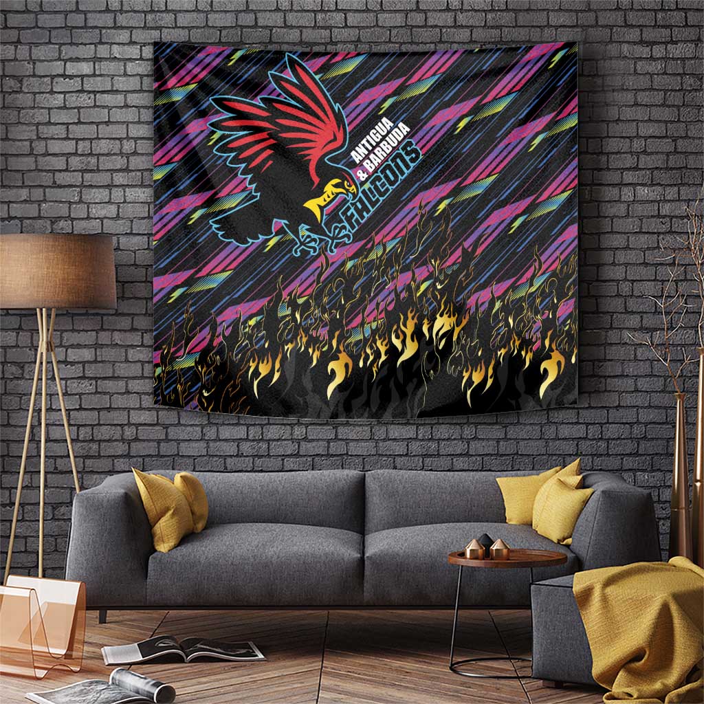 Antigua & Barbuda Cricket Falcons Tapestry Through The Fire - Wonder Print Shop