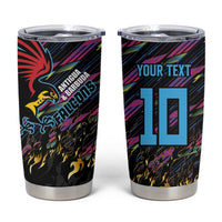 Custom Antigua & Barbuda Cricket Falcons Tumbler Cup Through The Fire - Wonder Print Shop