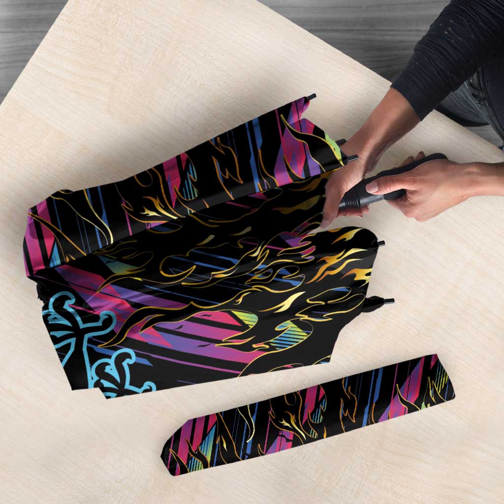 Antigua & Barbuda Cricket Falcons Umbrella Through The Fire - Wonder Print Shop