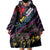 Custom Antigua & Barbuda Cricket Falcons Wearable Blanket Hoodie Through The Fire - Wonder Print Shop