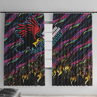 Antigua & Barbuda Cricket Falcons Window Curtain Through The Fire - Wonder Print Shop