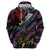 Custom Antigua & Barbuda Cricket Falcons Zip Hoodie Through The Fire - Wonder Print Shop