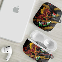 Welsh Celtic AirPods Case Wales Y Ddraig Goch with Celtic Knot Sporty - Wonder Print Shop