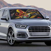 Welsh Celtic Auto Sun Shade Wales Y Ddraig Goch with Celtic Knot Sporty - Wonder Print Shop