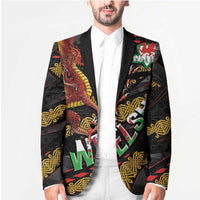 Welsh Celtic Blazer Wales Y Ddraig Goch with Celtic Knot Sporty - Wonder Print Shop