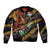 Welsh Celtic Bomber Jacket Wales Y Ddraig Goch with Celtic Knot Sporty - Wonder Print Shop