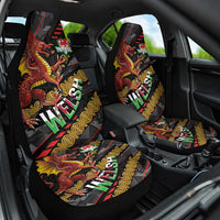 Welsh Celtic Car Seat Cover Wales Y Ddraig Goch with Celtic Knot Sporty - Wonder Print Shop