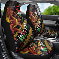 Welsh Celtic Car Seat Cover Wales Y Ddraig Goch with Celtic Knot Sporty - Wonder Print Shop