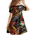 Welsh Celtic Family Matching Summer Maxi Dress and Hawaiian Shirt Wales Y Ddraig Goch with Celtic Knot Sporty - Wonder Print Shop