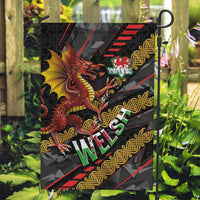 Welsh Celtic Garden Flag Wales Y Ddraig Goch with Celtic Knot Sporty - Wonder Print Shop