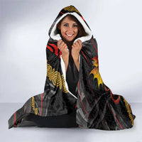 Welsh Celtic Hooded Blanket Wales Y Ddraig Goch with Celtic Knot Sporty - Wonder Print Shop