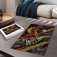 Welsh Celtic Puzzle Wales Y Ddraig Goch with Celtic Knot Sporty - Wonder Print Shop