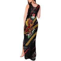 Welsh Celtic Tank Maxi Dress Wales Y Ddraig Goch with Celtic Knot Sporty - Wonder Print Shop