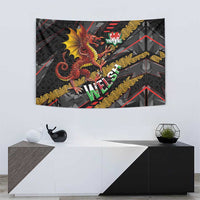 Welsh Celtic Tapestry Wales Y Ddraig Goch with Celtic Knot Sporty - Wonder Print Shop