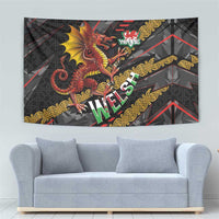 Welsh Celtic Tapestry Wales Y Ddraig Goch with Celtic Knot Sporty - Wonder Print Shop