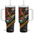 Welsh Celtic Tumbler With Handle Wales Y Ddraig Goch with Celtic Knot Sporty - Wonder Print Shop