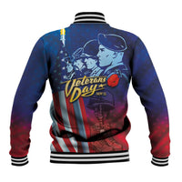 Veterans Day Military Never Forget Forever Honor Baseball Jacket - Wonder Print Shop