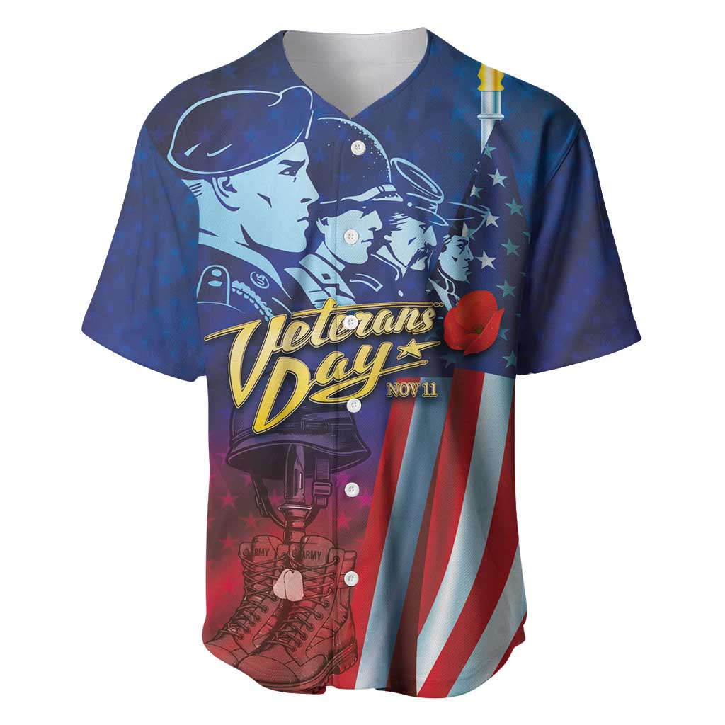 Veterans Day Military Never Forget Forever Honor Baseball Jersey - Wonder Print Shop