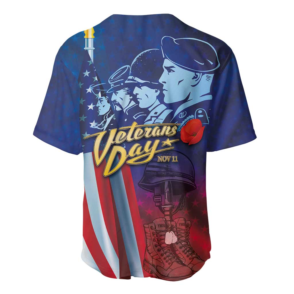 Veterans Day Military Never Forget Forever Honor Baseball Jersey - Wonder Print Shop