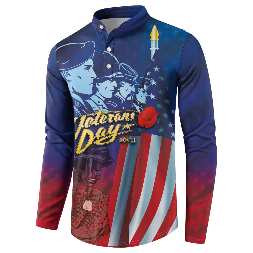 Veterans Day Military Never Forget Forever Honor Button Sweatshirt - Wonder Print Shop