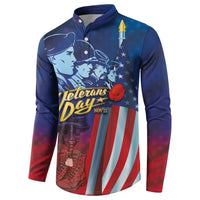 Veterans Day Military Never Forget Forever Honor Button Sweatshirt - Wonder Print Shop