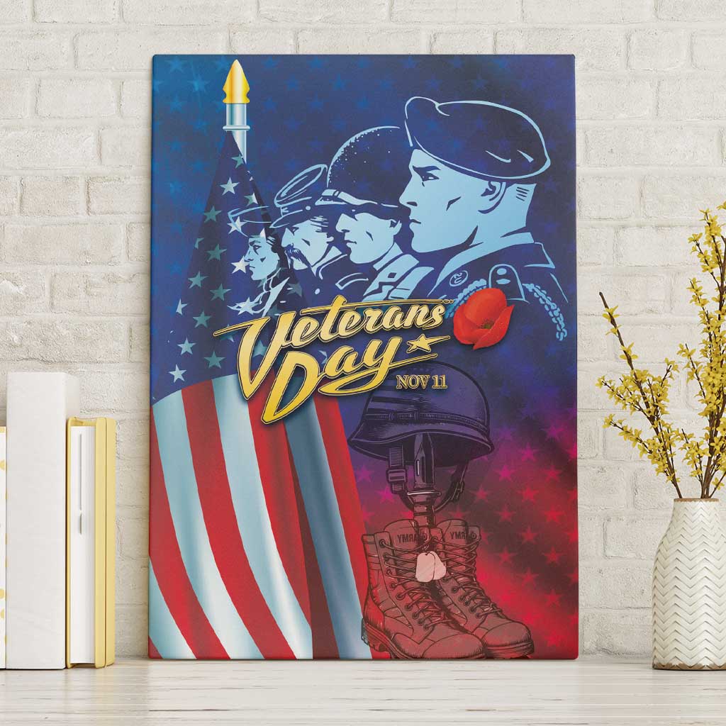Veterans Day Military Never Forget Forever Honor Canvas Wall Art - Wonder Print Shop