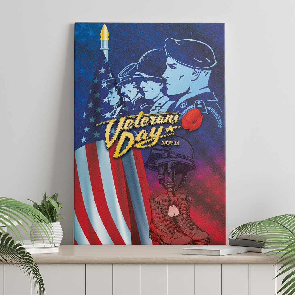 Veterans Day Military Never Forget Forever Honor Canvas Wall Art - Wonder Print Shop