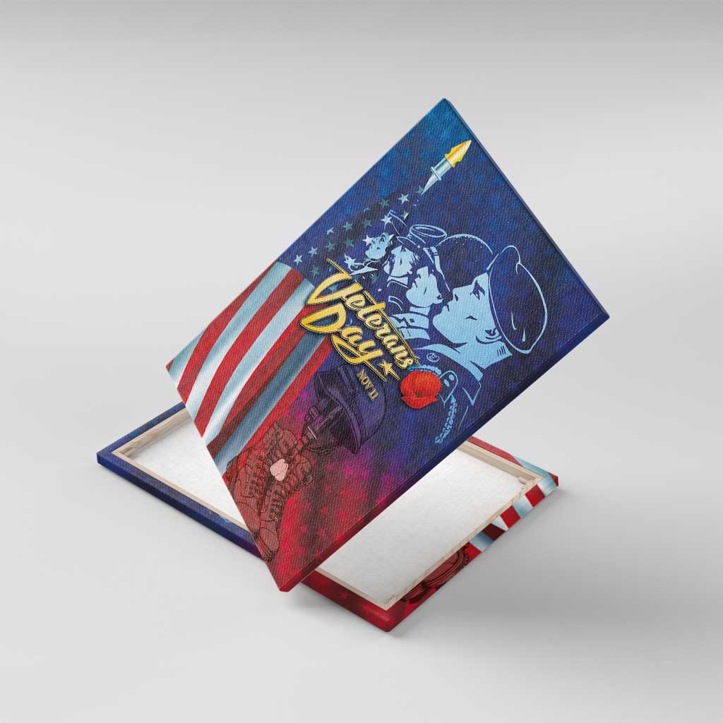 Veterans Day Military Never Forget Forever Honor Canvas Wall Art - Wonder Print Shop