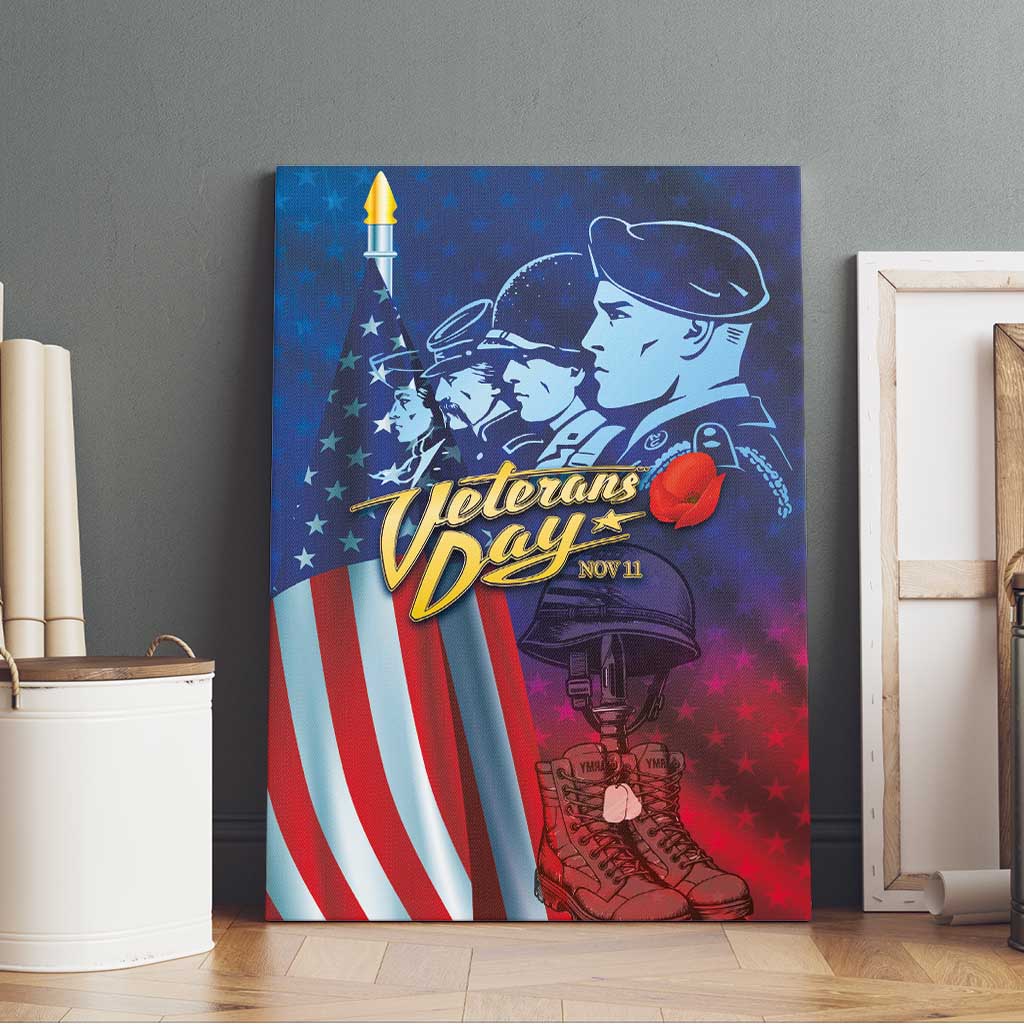 Veterans Day Military Never Forget Forever Honor Canvas Wall Art - Wonder Print Shop