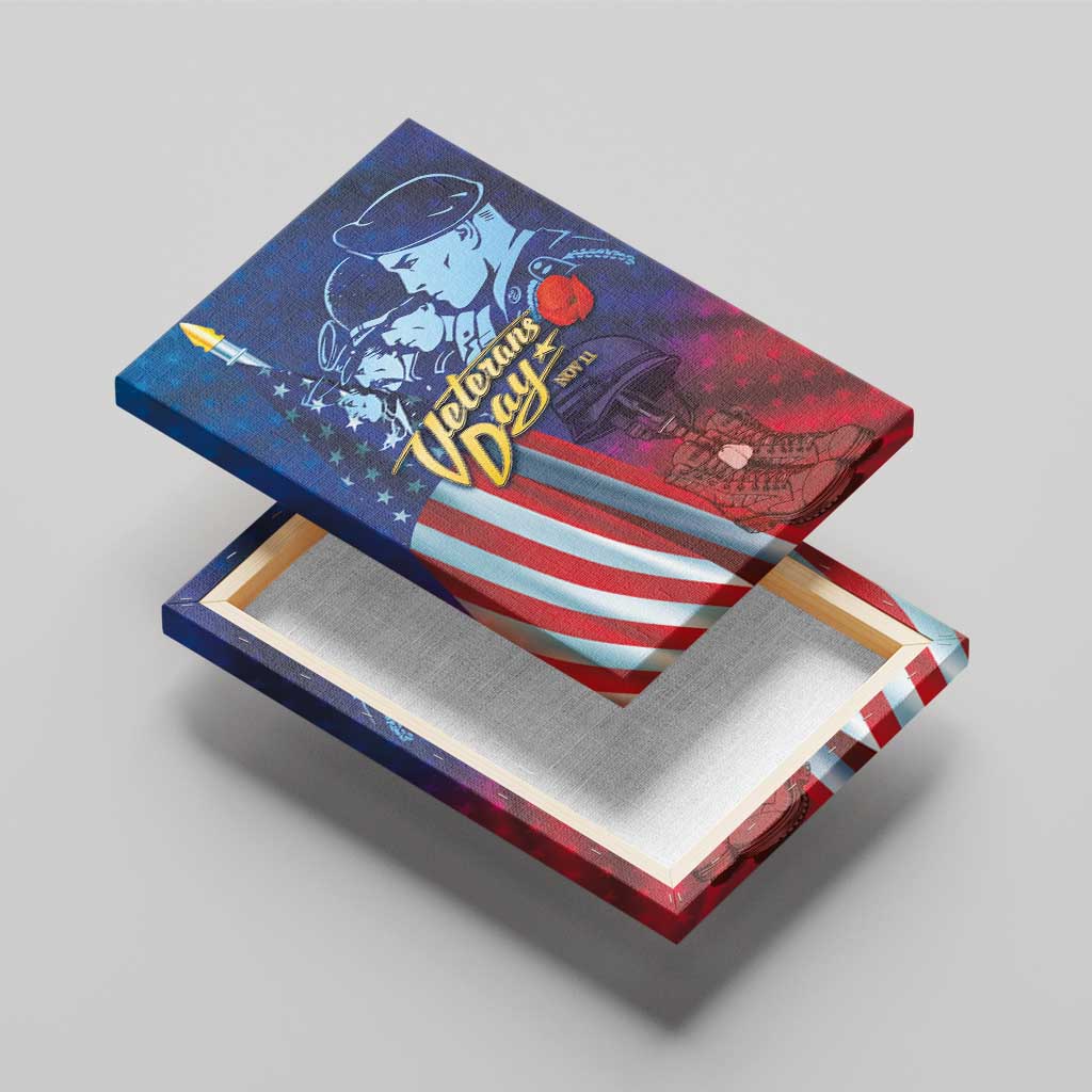 Veterans Day Military Never Forget Forever Honor Canvas Wall Art - Wonder Print Shop