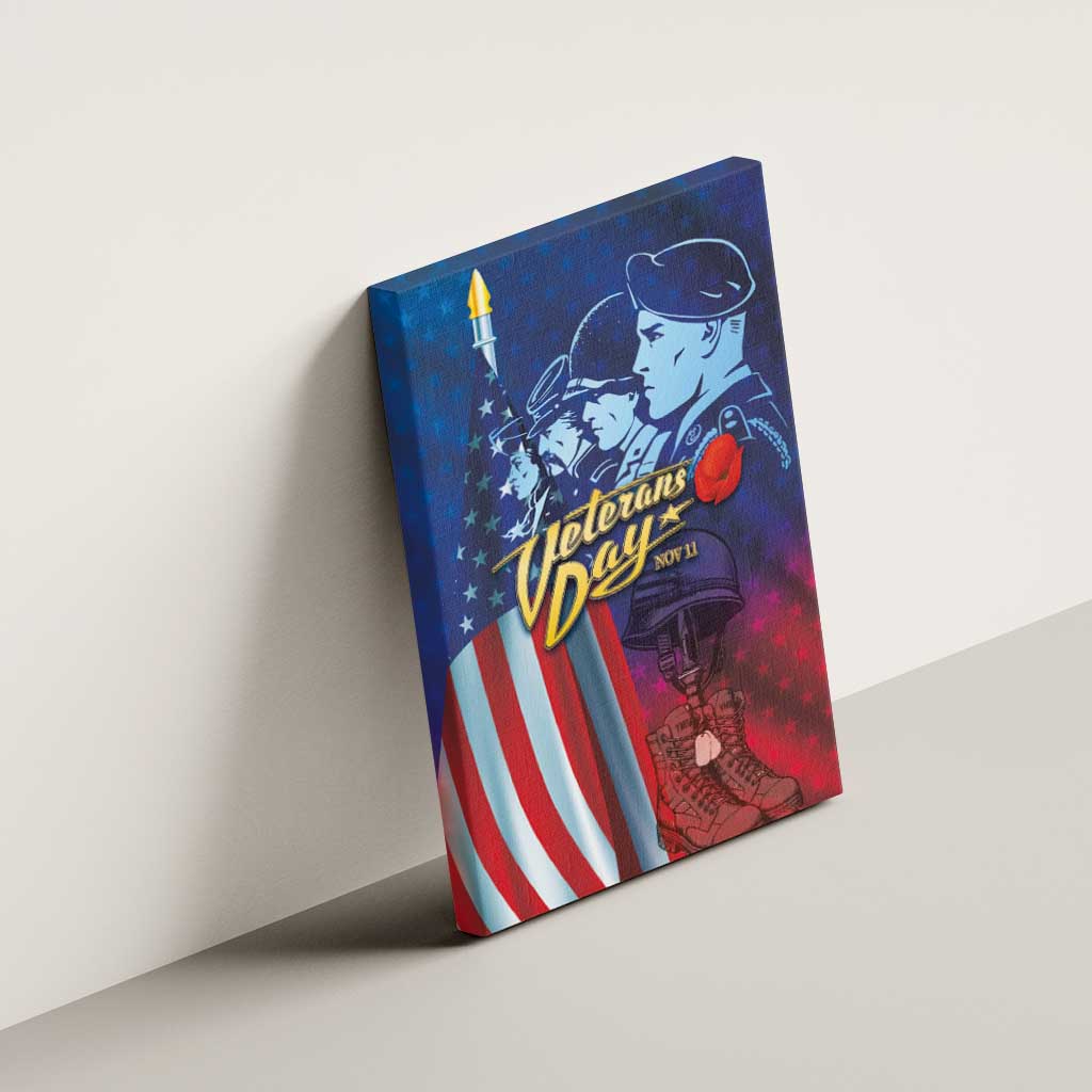 Veterans Day Military Never Forget Forever Honor Canvas Wall Art - Wonder Print Shop