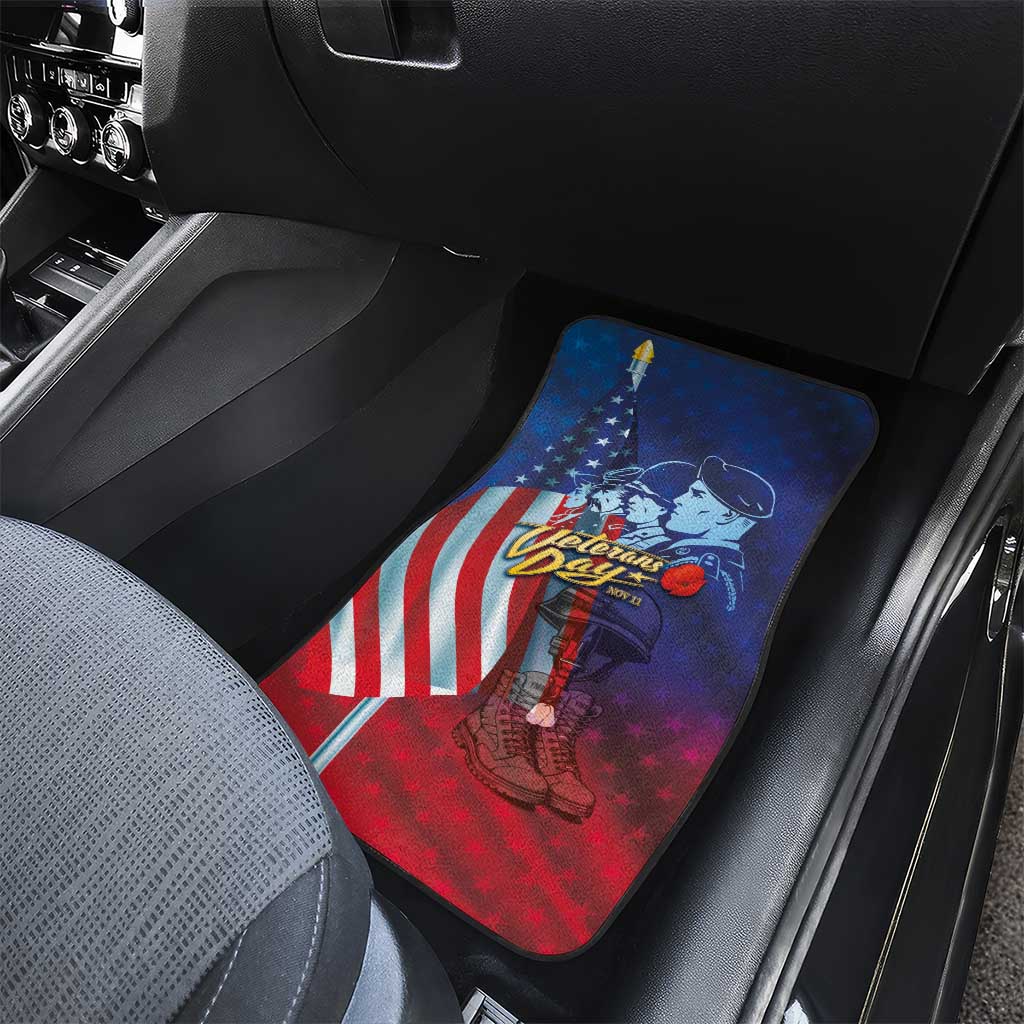 Veterans Day Military Never Forget Forever Honor Car Mats - Wonder Print Shop