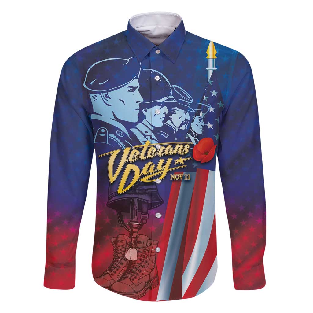 Veterans Day Military Never Forget Forever Honor Family Matching Long Sleeve Bodycon Dress and Hawaiian Shirt - Wonder Print Shop