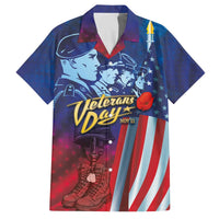 Veterans Day Military Never Forget Forever Honor Family Matching Off The Shoulder Long Sleeve Dress and Hawaiian Shirt - Wonder Print Shop