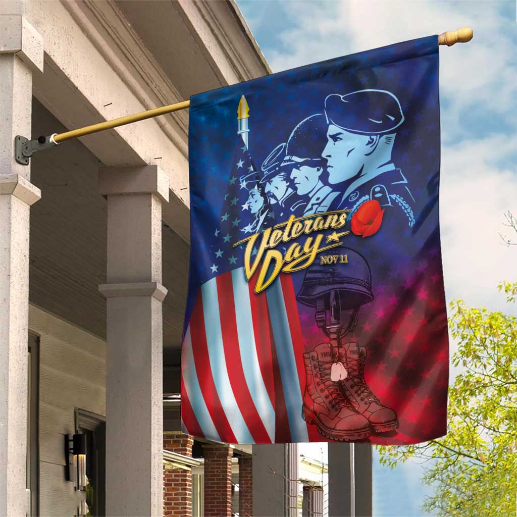 Veterans Day Military Never Forget Forever Honor Garden Flag - Wonder Print Shop