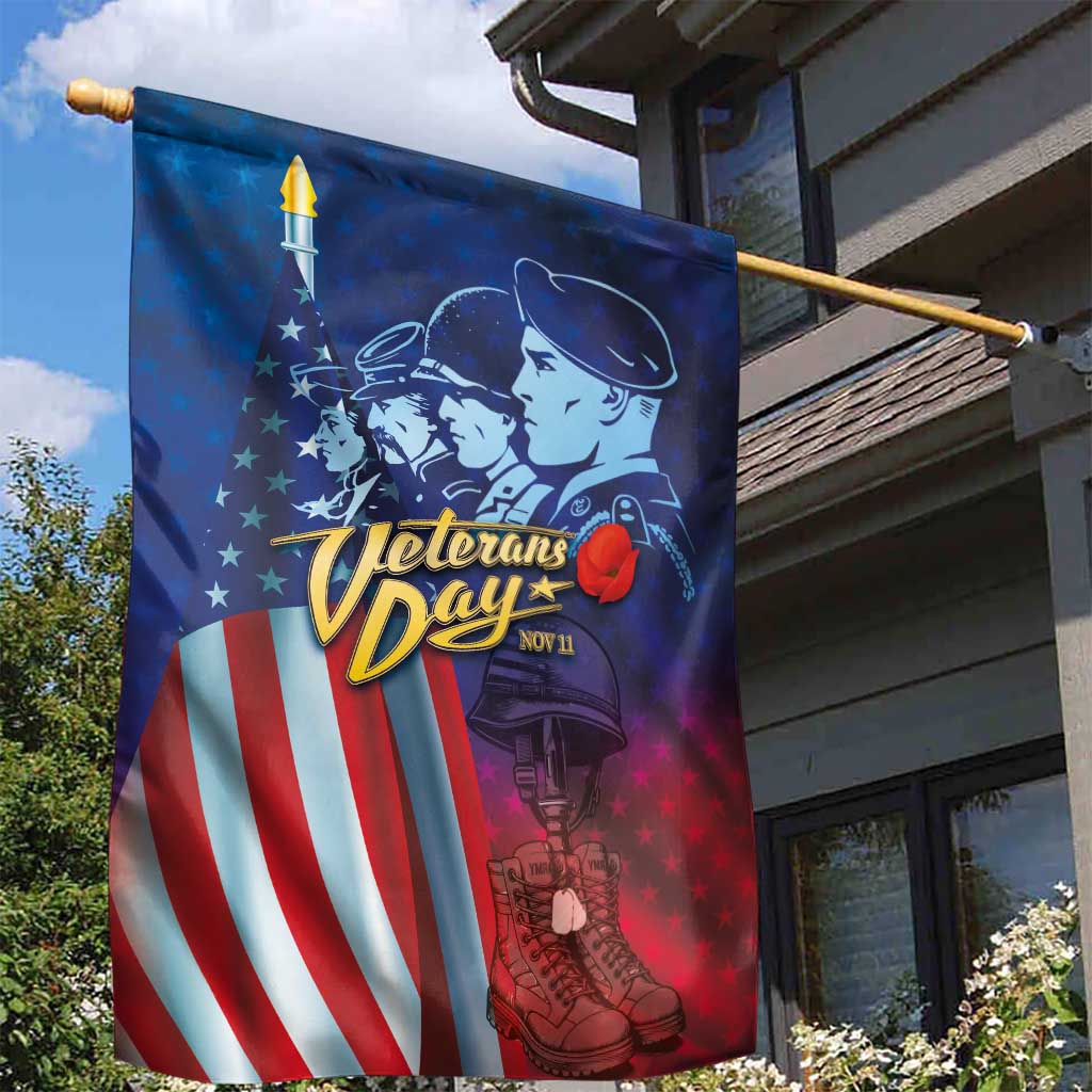 Veterans Day Military Never Forget Forever Honor Garden Flag - Wonder Print Shop