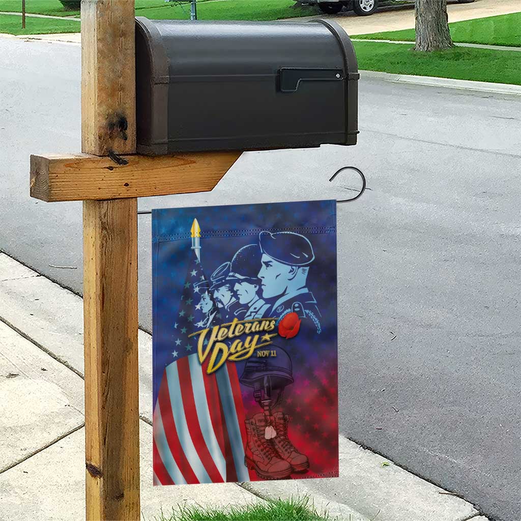 Veterans Day Military Never Forget Forever Honor Garden Flag - Wonder Print Shop