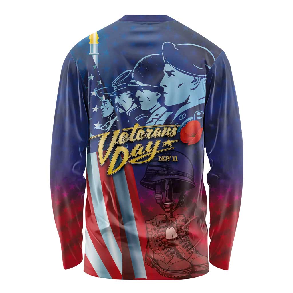 Veterans Day Military Never Forget Forever Honor Long Sleeve Shirt - Wonder Print Shop