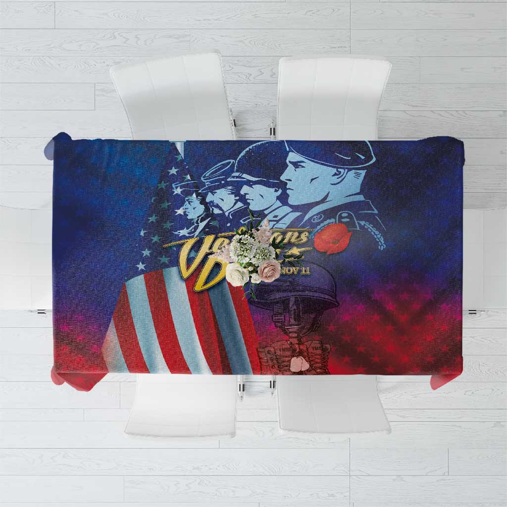 Veterans Day Military Never Forget Forever Honor Tablecloth - Wonder Print Shop