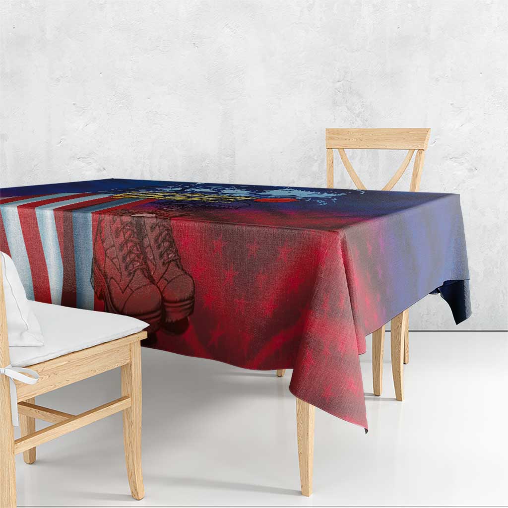 Veterans Day Military Never Forget Forever Honor Tablecloth - Wonder Print Shop
