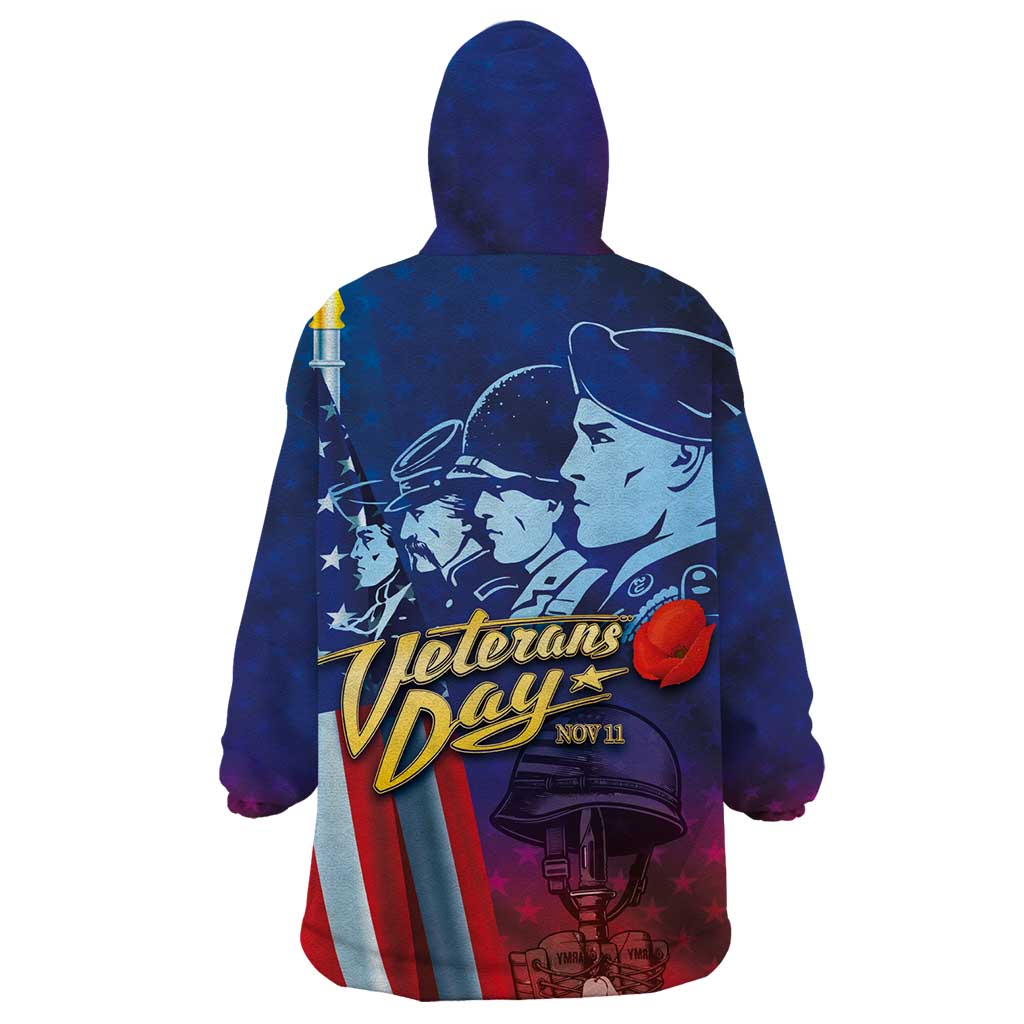 Veterans Day Military Never Forget Forever Honor Wearable Blanket Hoodie - Wonder Print Shop